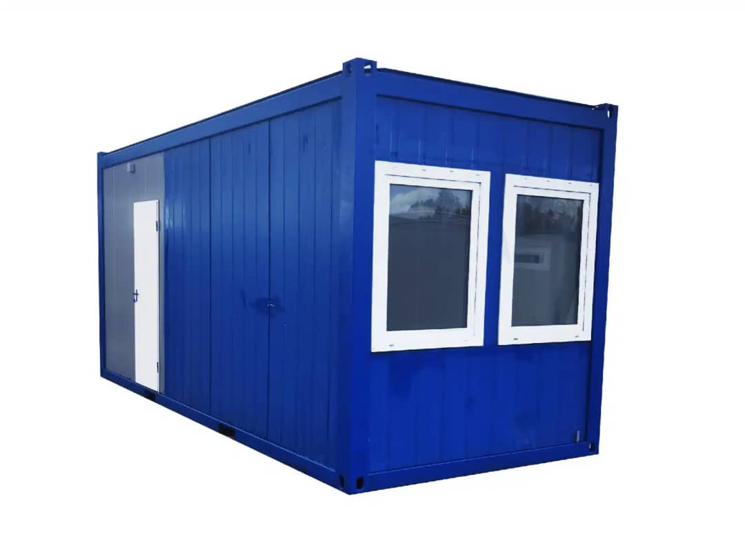 Contenedor Modular Oficina de 20 Pies – 2 Ventanas + WC