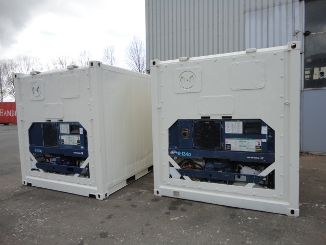 Contenedor frigorífico cúbico de 20 pies de altura usado