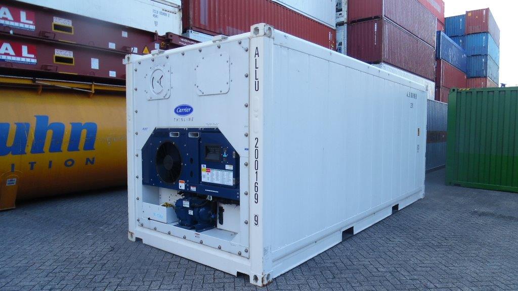 Contenedor frigorífico cúbico de 20 pies de altura usado